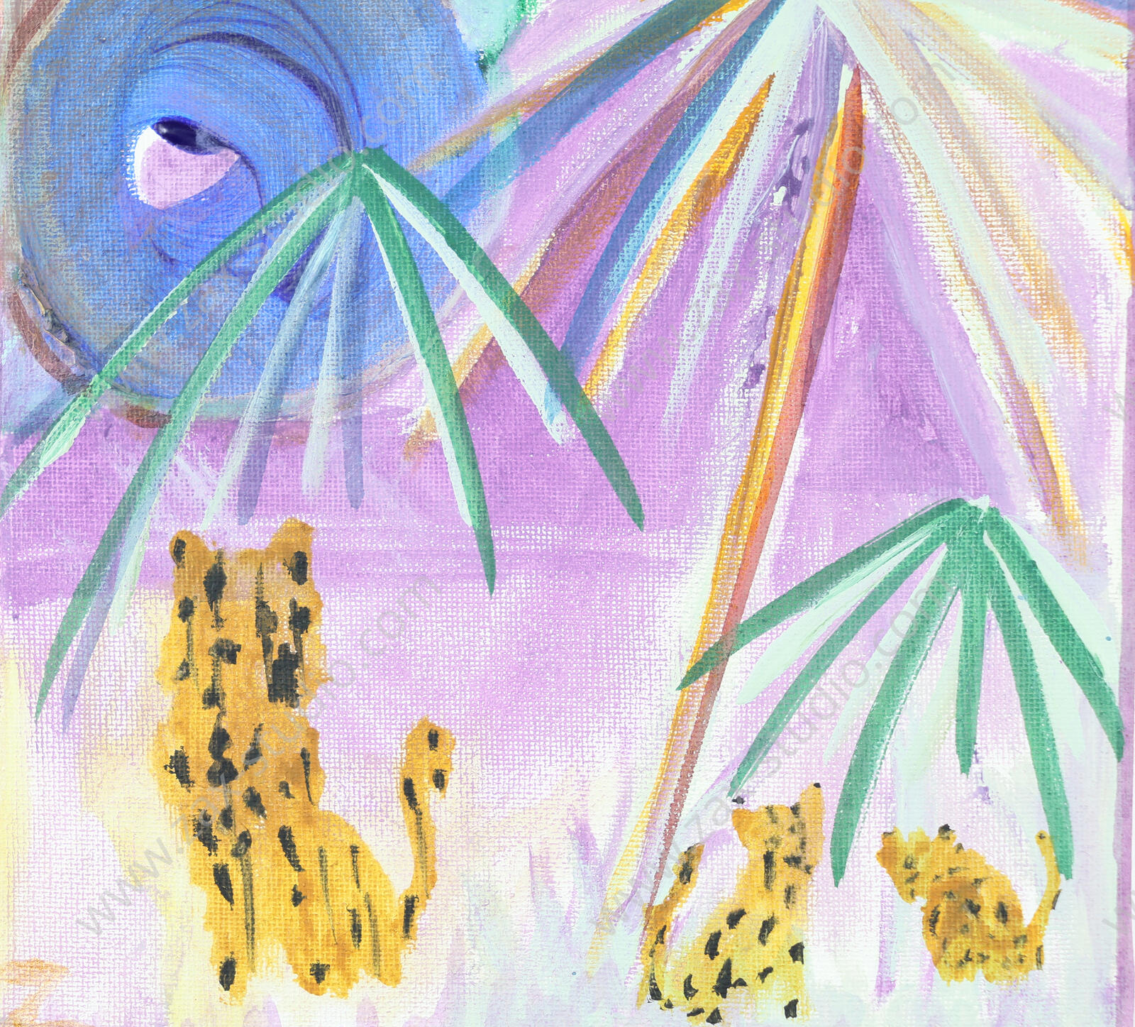 Cheetah and Cubs