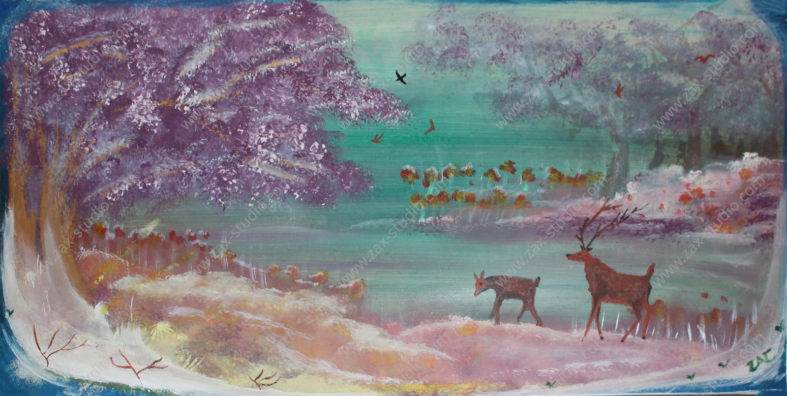 Deers in the Woods