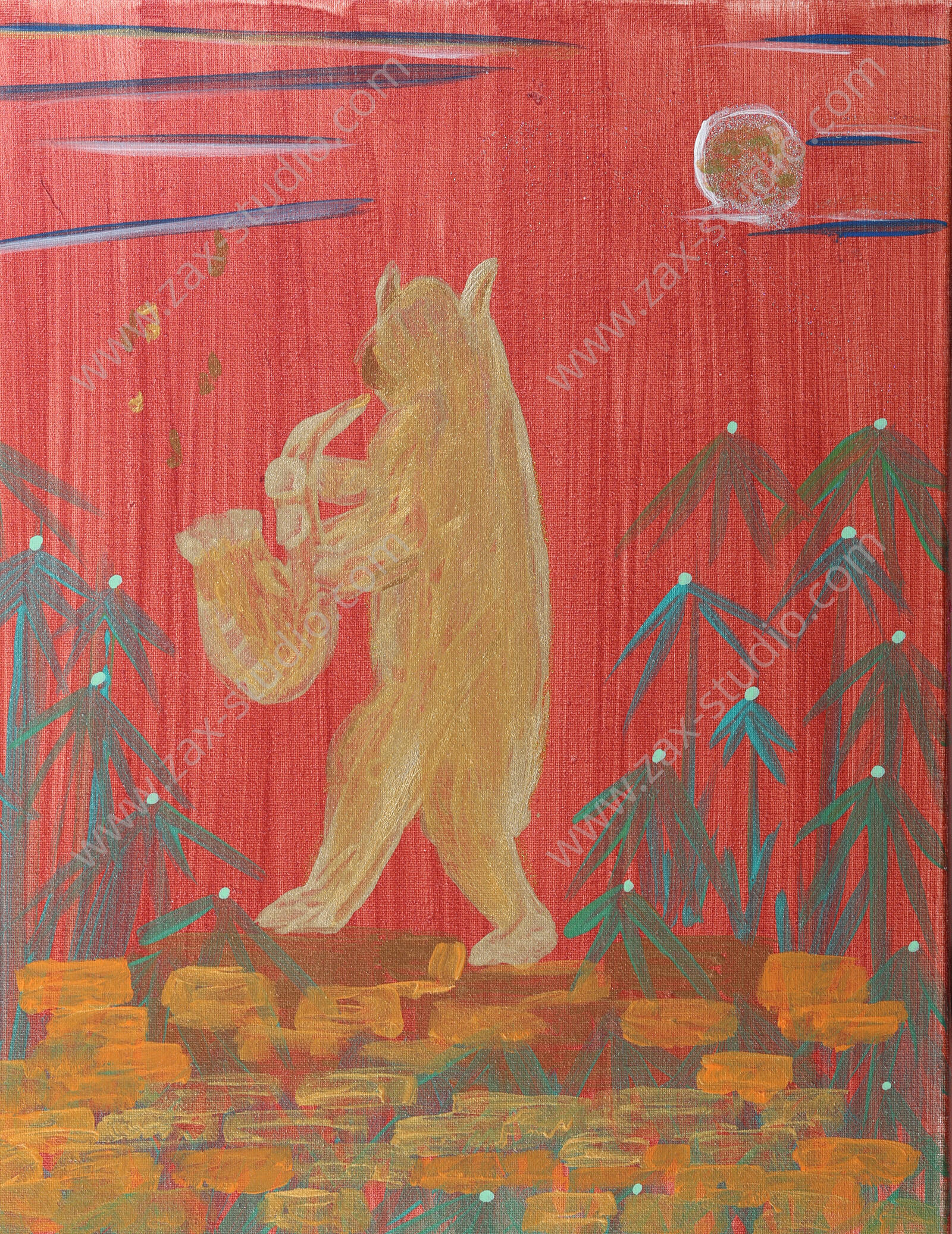 Saxophone Bear (cropped sensor)