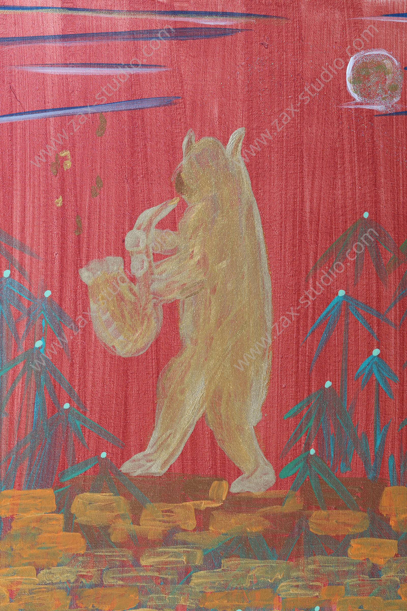 Saxophone Bear (full sensor)